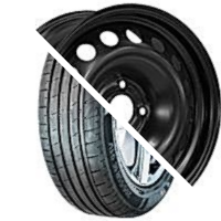 Шина с диском в сборе Massimo OTTIMA PLUS 185/65 R15 88H + Magnetto 15001 Black 4*100 6xR15 ET50 DIA60.1