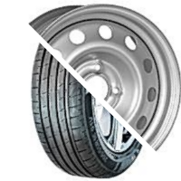 Шина с диском в сборе Massimo OTTIMA PLUS 185/65 R15 88H + Magnetto 15010 S AM Silver 4*100 6xR15 ET37 DIA60.1