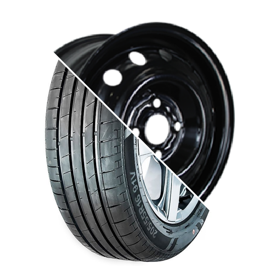 Шина с диском в сборе Massimo OTTIMA PLUS 185/65 R15 88H + Trebl X40014 Black 4*100 6xR15 ET36 DIA60.1