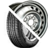 Шина с диском в сборе Prinx HH1 HiCity 185/65 R15 88H + Trebl X40915 Silver 4*100 6xR15 ET40 DIA60.1