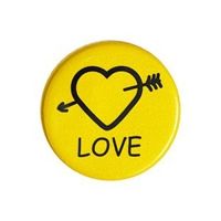 Значок светоотражающий Love в ассортименте